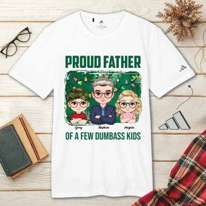 Proud Father - Personalized Gifts For Dad - Adidas T-Shirt - PrintKOK