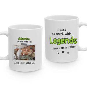 I Used To Work With Legends  - Custom Photo - Personalized Gifts For Grandpa - Mug - PrintKOK