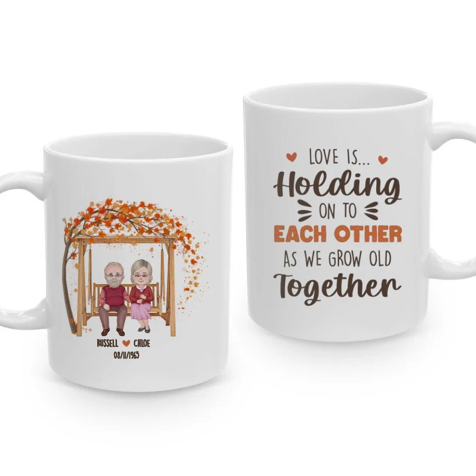 We Grow Old Together - Custom Name - Personalized Gifts For Grandpa - Mug