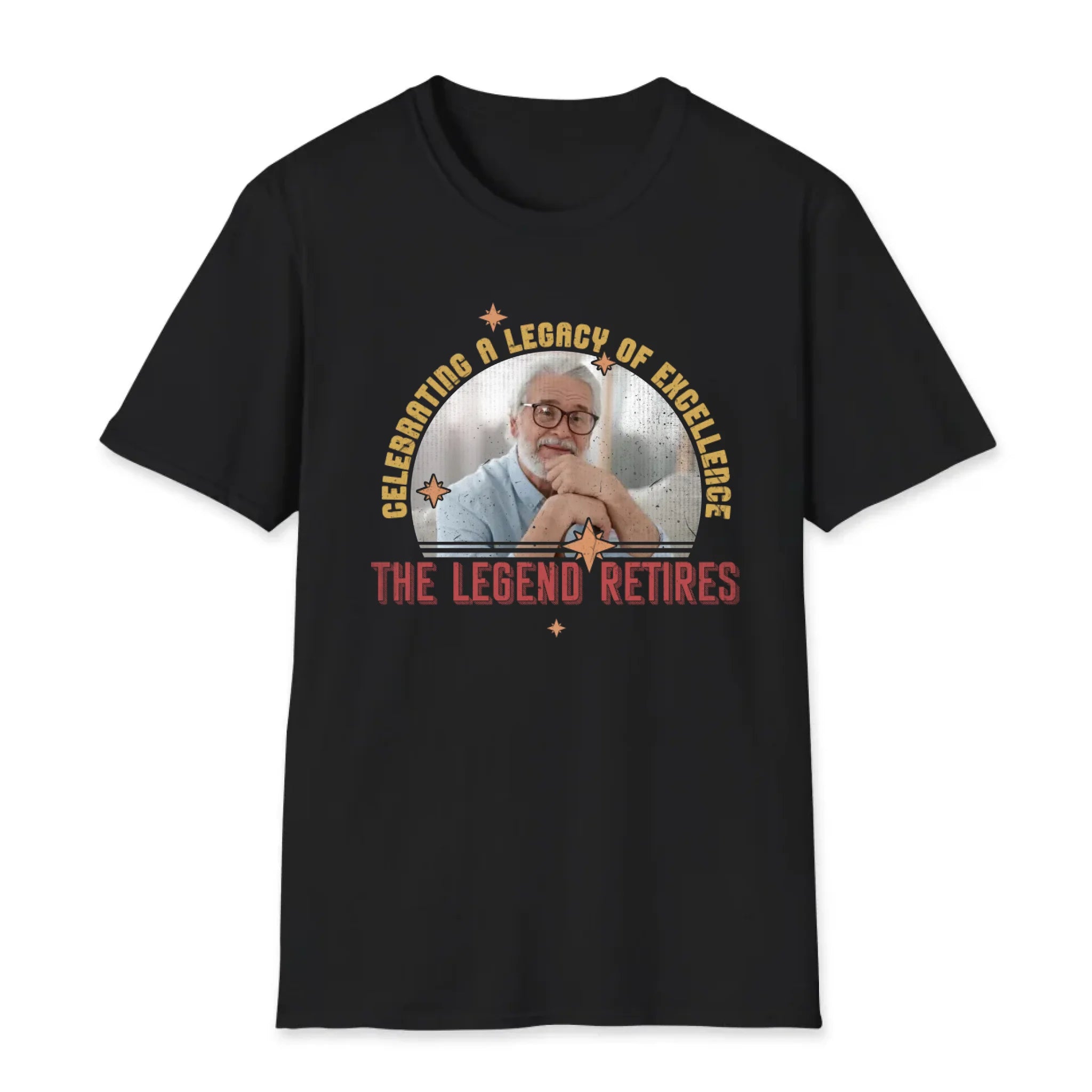 Celebrating A Legacy Of Excellence - Custom Photo - Personalized Gifts For Grandpa - T-Shirt
