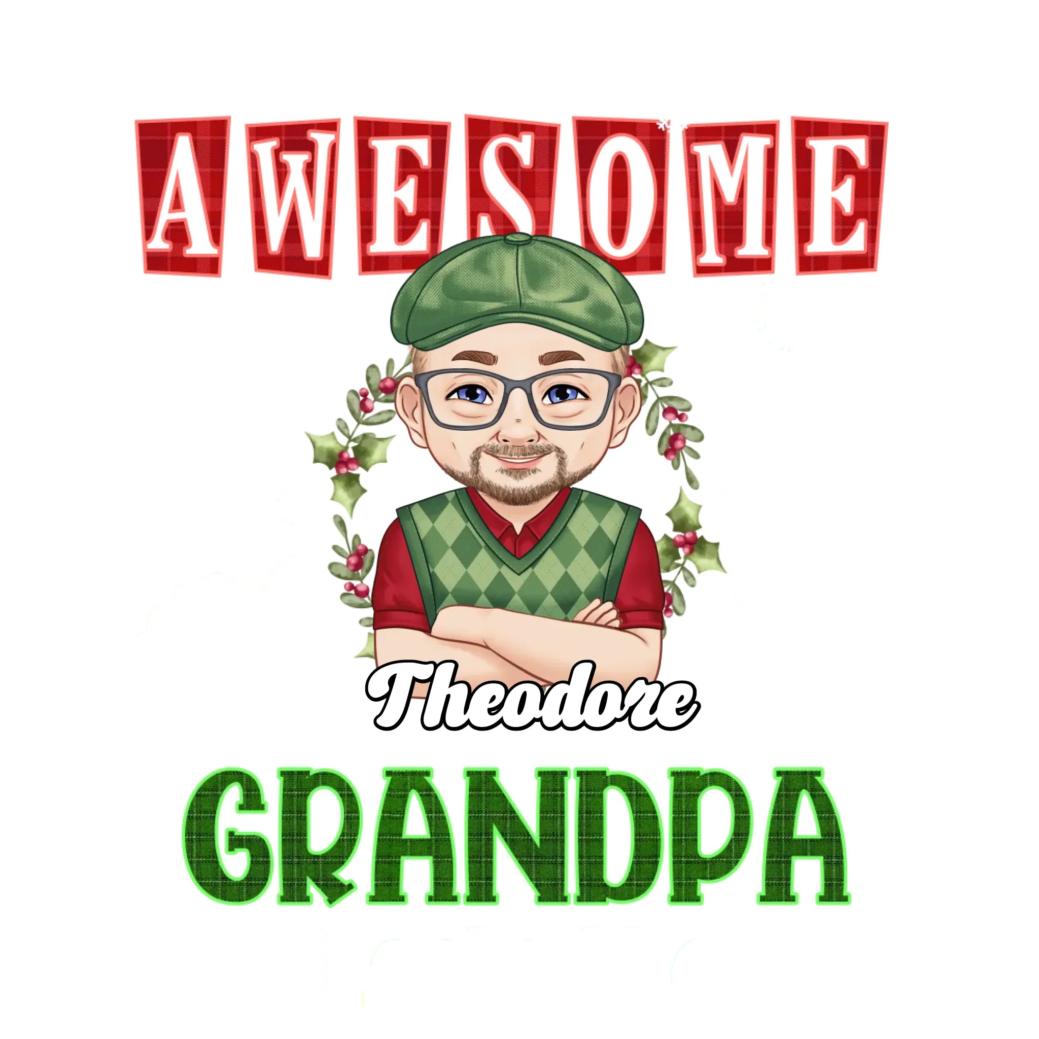 This Is What An Awesome Grandpa Looks Like - Personalized Gift For Grandpa - Unisex T-Shirt