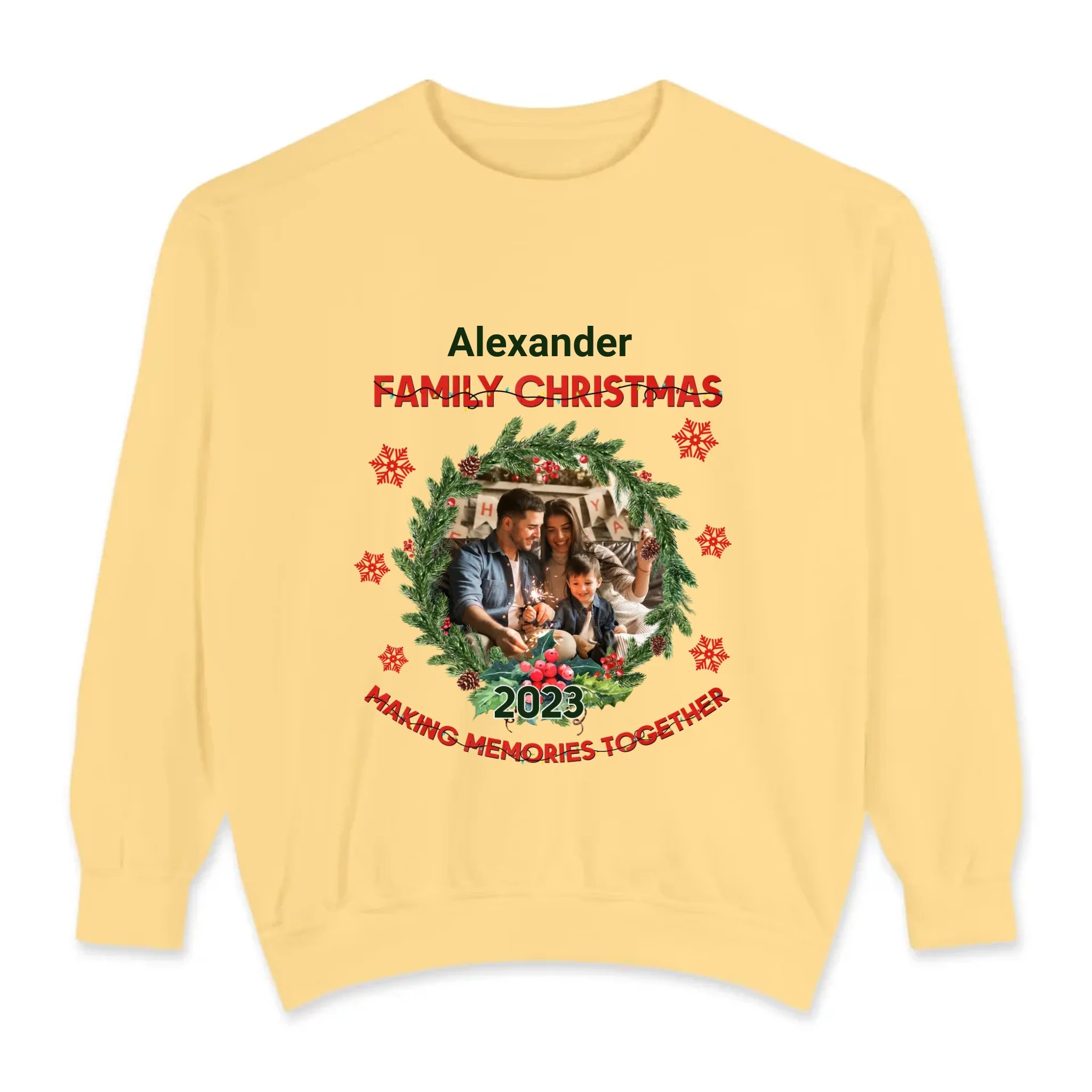 Making Memories Together - Custom Photo - 
 Personalized Gift For Family - Sweater