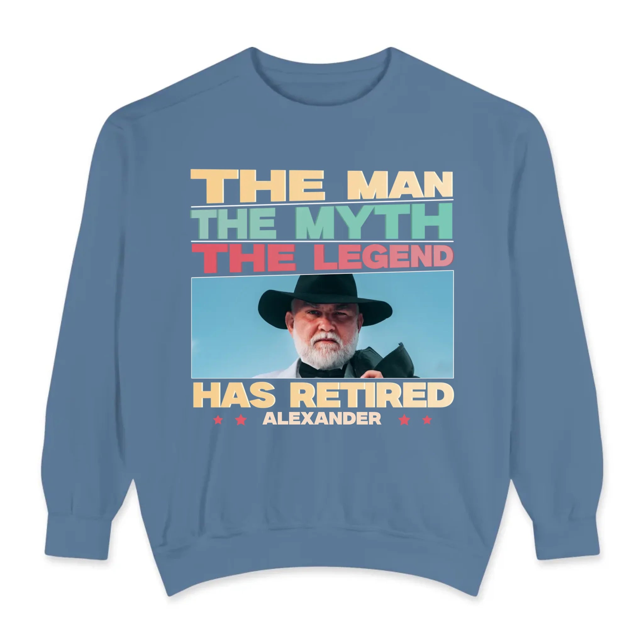 Retired Grandpa - Custom Photo - Personalized Gifts For Grandpa - Sweater