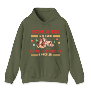 Being Grandpa Is Priceless - Custom Name - Personalized Gifts For Grandpa - Unisex Hoodie - PrintKOK