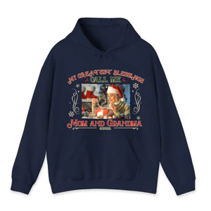 My Greatest Blessings Call Me Mom And Grandma - Custom Photo - Personalized Gift For Mom - Unisex Hoodie - PrintKOK