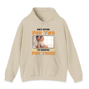 I'm Drinking For Three- Custom Photo - Personalized Gifts For Dad - Hoodie - PrintKOK