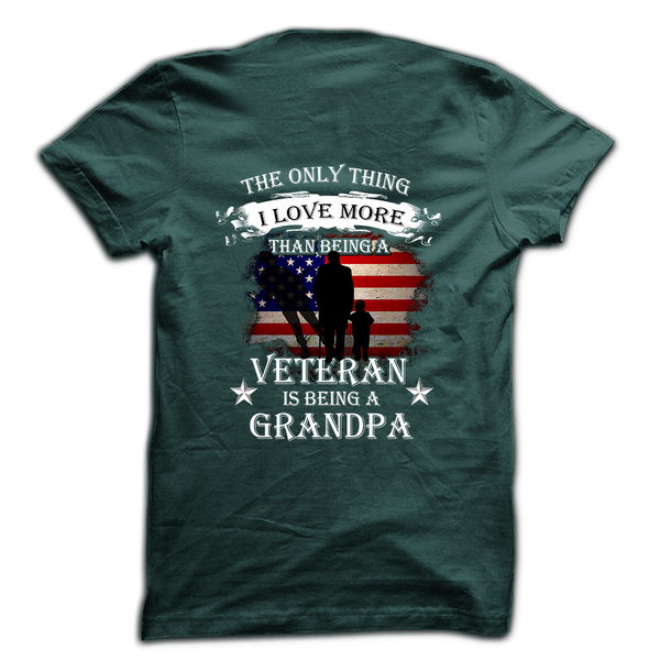 The only thing I love more than being a veteran is being a grandpa ...