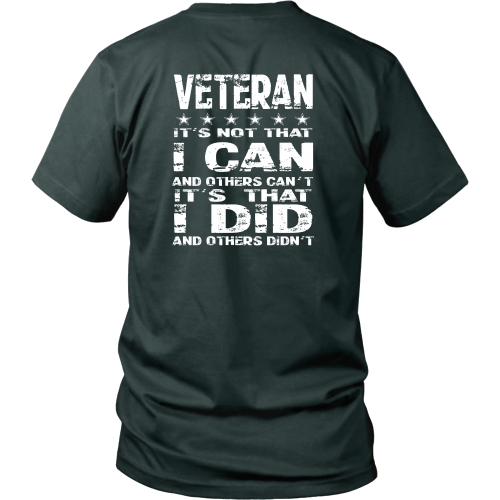 Veterans T-shirt With Real Inspiring Quote By Teedino In USA – TeeDino