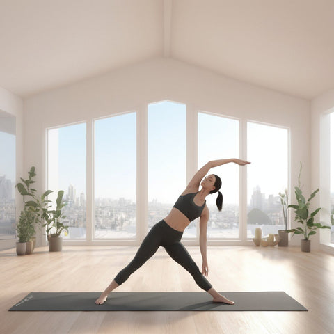 Pose triangulaire de yoga