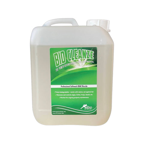 Bio Cleanze 50% ddac softwash biocide for treating algae, mould, lichen, etc