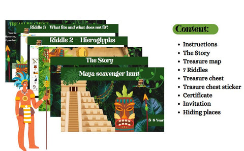 Maya In The Jungle Treasure Hunt - Scavenger Hunt Printable For Children