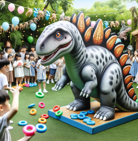 Stegosaurus-Ring-Toss-Dinosaur-Party-Game