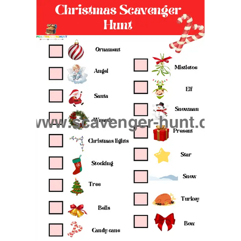 Christmas-Scavenger-Hunt - Free