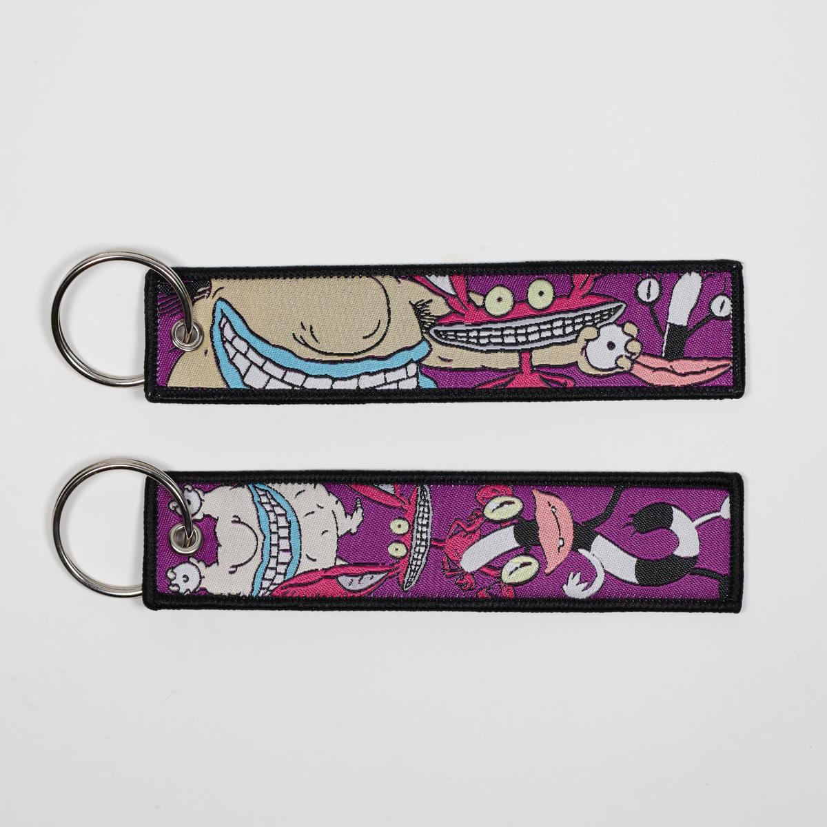 Aaahh!!! Real Monsters Embroidered Keychain