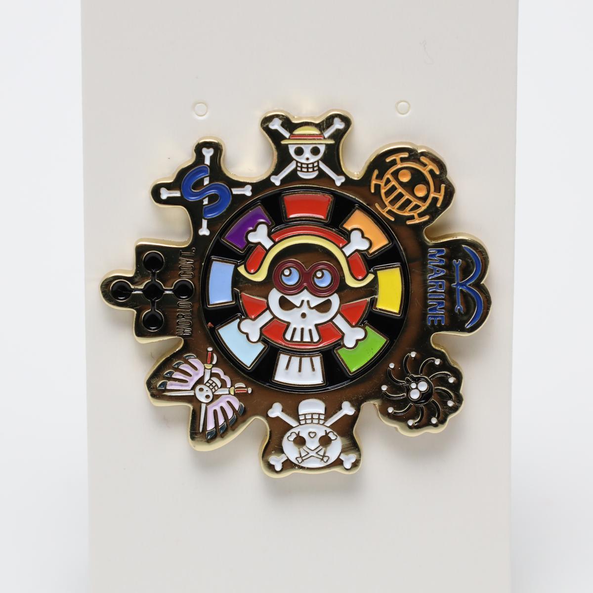 Gold One Piece Pirate Groups Enamel Pin