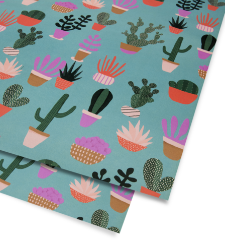 Lagom Design Cactus Gift Wrap