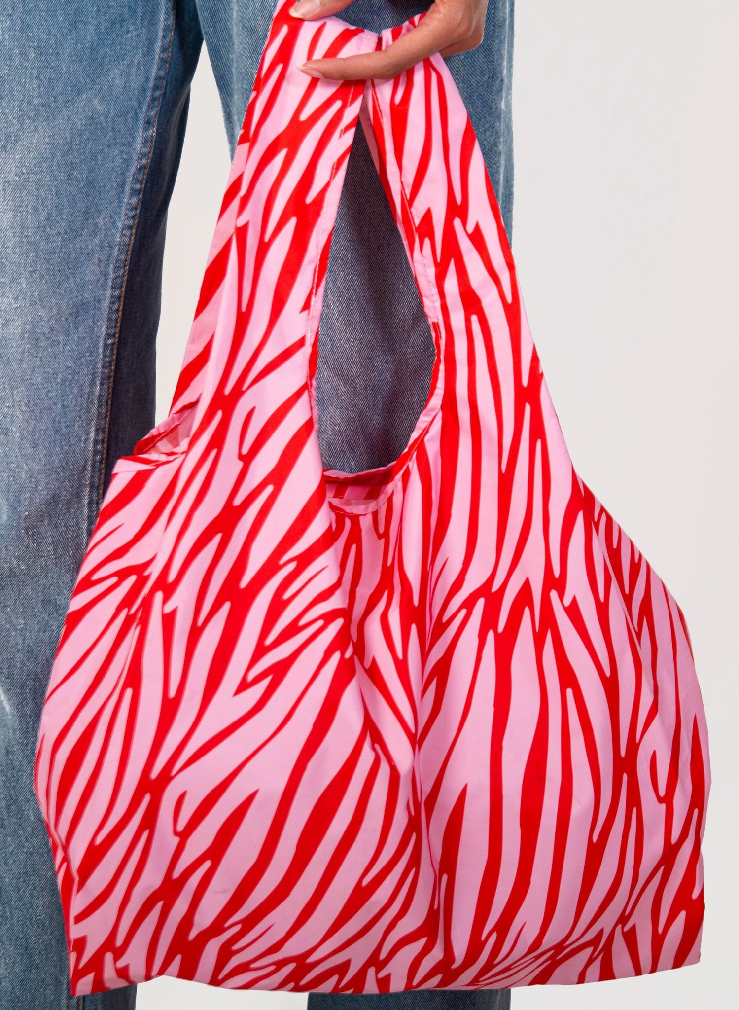 Reusable Kind Bag Zebra Print | Eco Bags – Feather and Nest