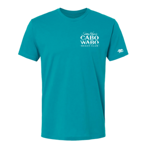 Blue Short Sleeve Men's Logo T-Shirt - Cabo Wabo Beach Club Shopify Store