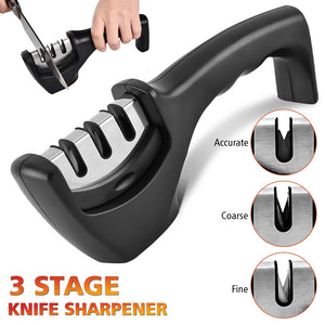 Handheld Multi-function 3 Stages Knife Sharpener - crosbysvarietyshop