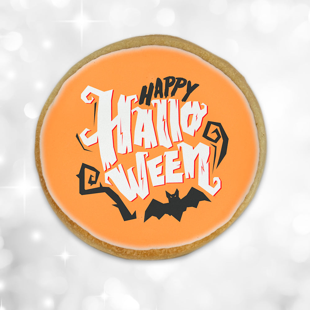 Happy Halloween Round Cookie