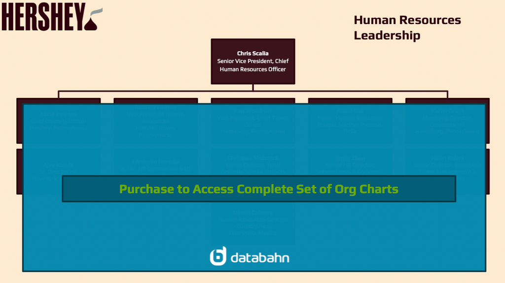 Hershey's Org Chart Human Resources