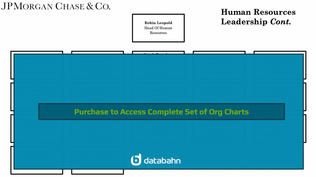 JPMorgan Org Chart Human Resources