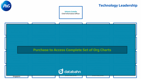 Procter and Gamble Org Chart Technology