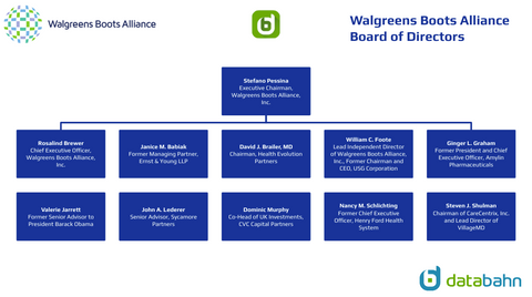 Walgreens Boots Alliance Org Chart Board of Directors