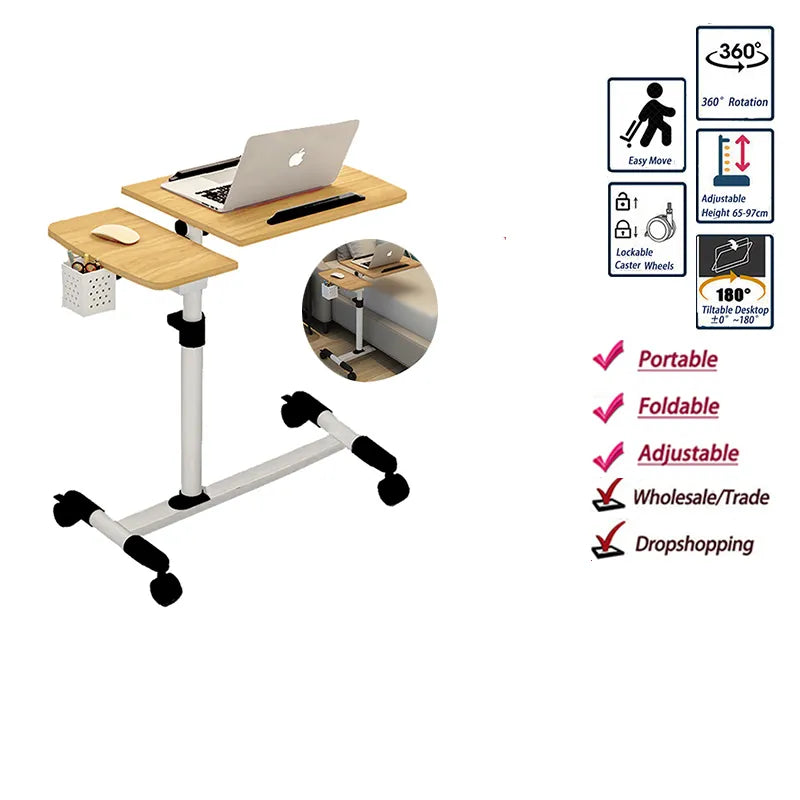 Portable folding table bed table laptop table computer table For laptop Storage desk adjustable desk Table laptop stand
