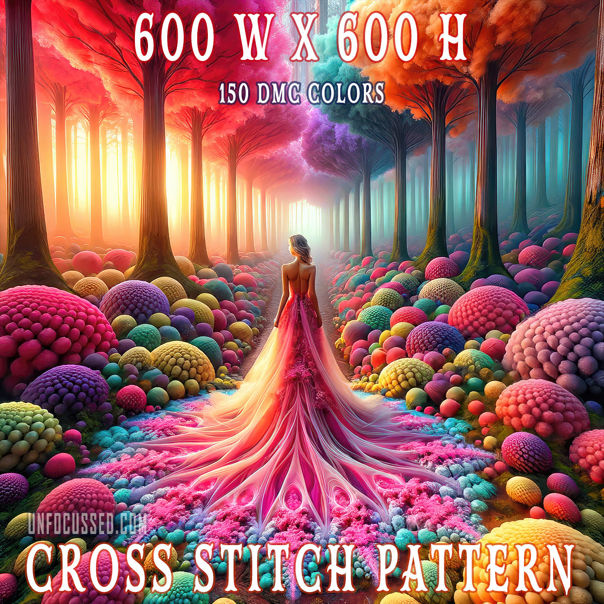 Aubade in the Enchanted Forest Cross Stitch Pattern