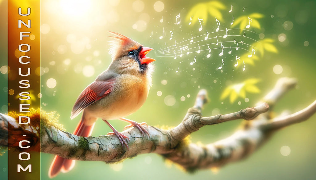 Female Cardinal Singing