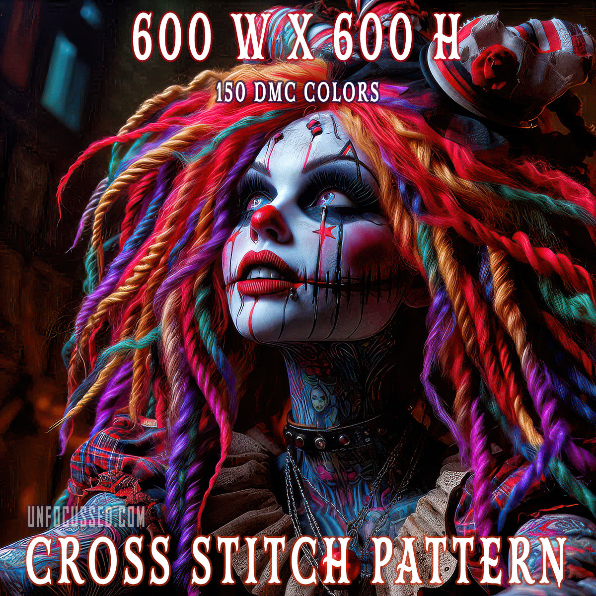 Macabre Muse Cross Stitch Pattern