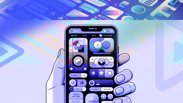 Mobile app design using color and scale to guide user interaction