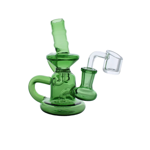 Unique 14mm Male 90-degree Banger Recycler Dab Rig for Sale