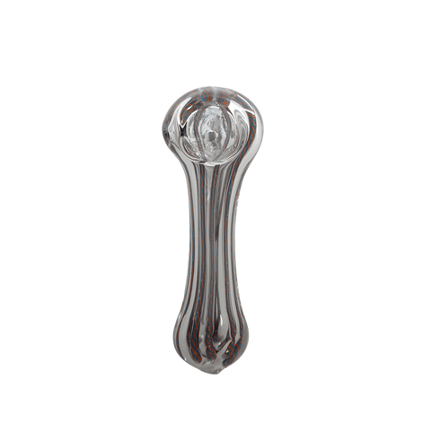 Hand Pipe | 5 "Glass Spoon Candy Cane Color Swirl Hand Pipe