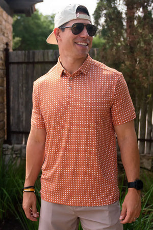 Burlebo - Performance Polo - Texas Orange - Modern Frontier