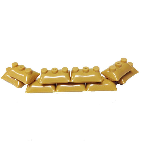 MinifigurePacks: Army Sandbags Build Pack (Set of 9 - Medium Tan)