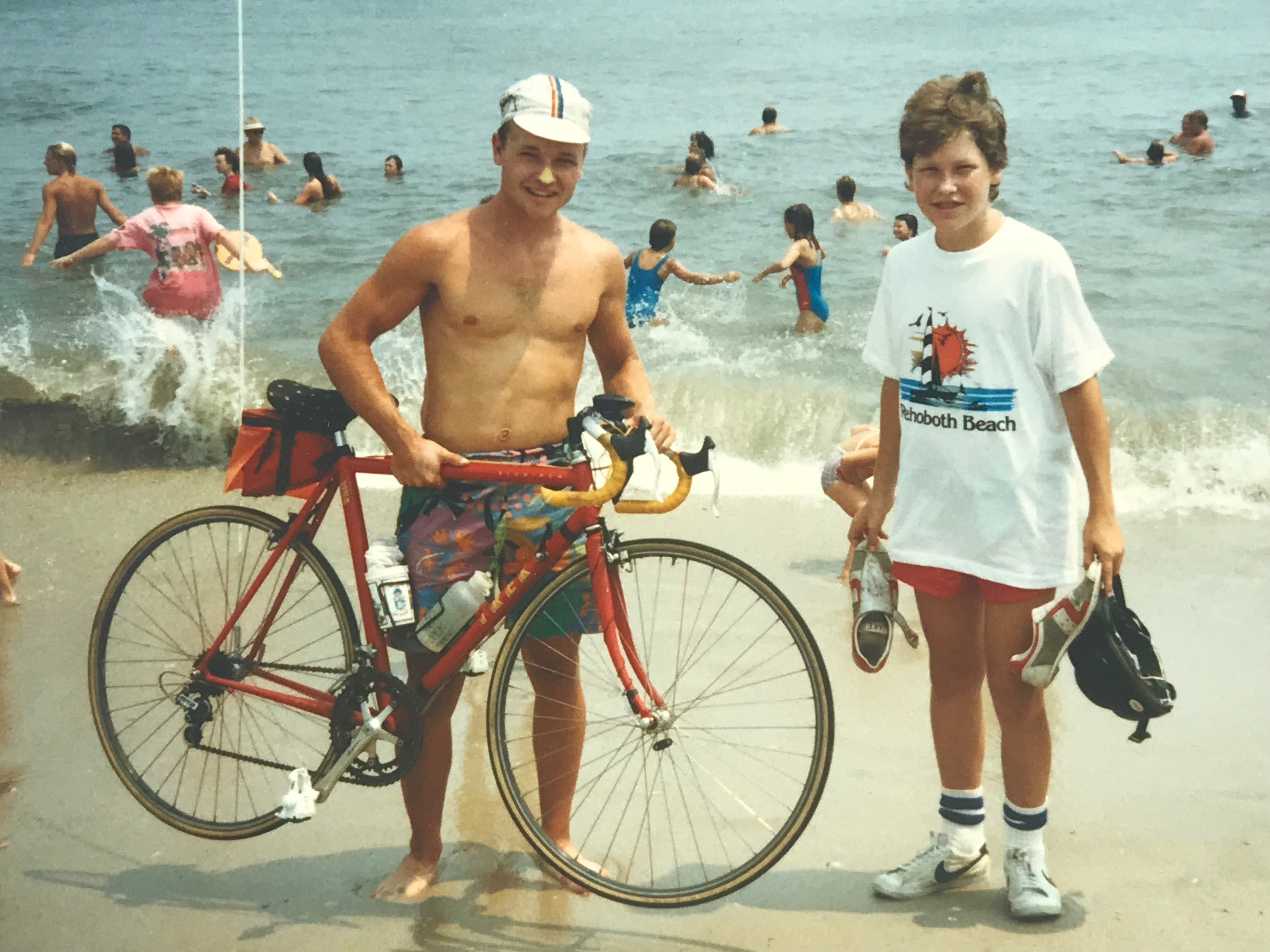 ic:  Dipping the tires into the Atlantic at Rehoboth Beach, DE