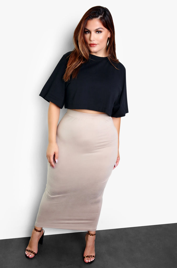 bodycon maxi skirt