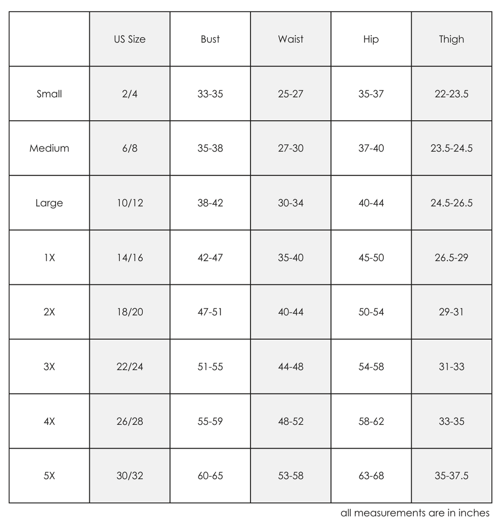 Size Guide – REBDOLLS