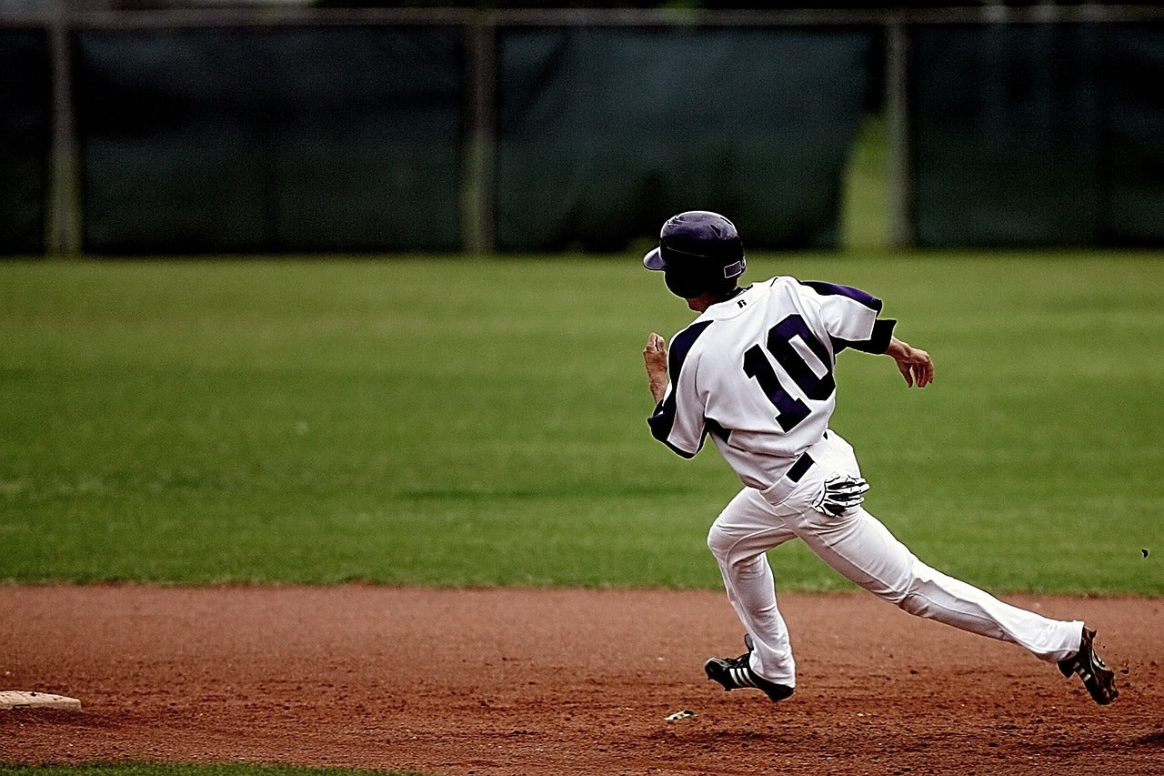 Baseball Athletes Running