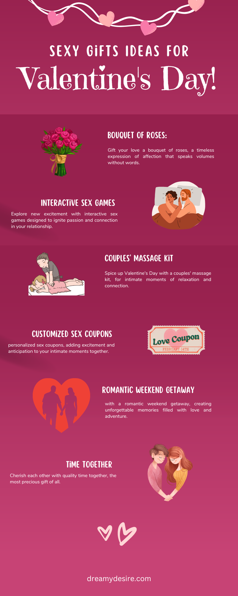 16 best sexy valentine's day gifts ideas infographic