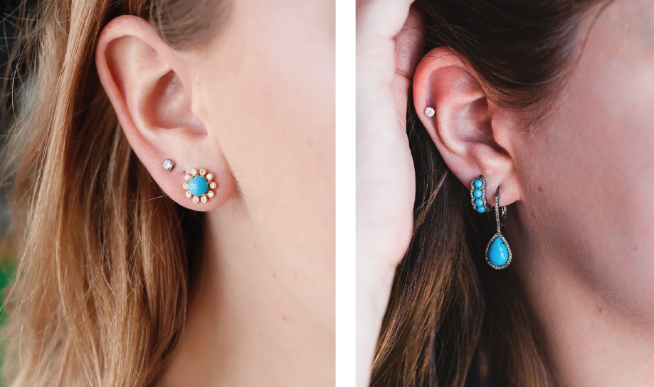 turquoise earrings for everday