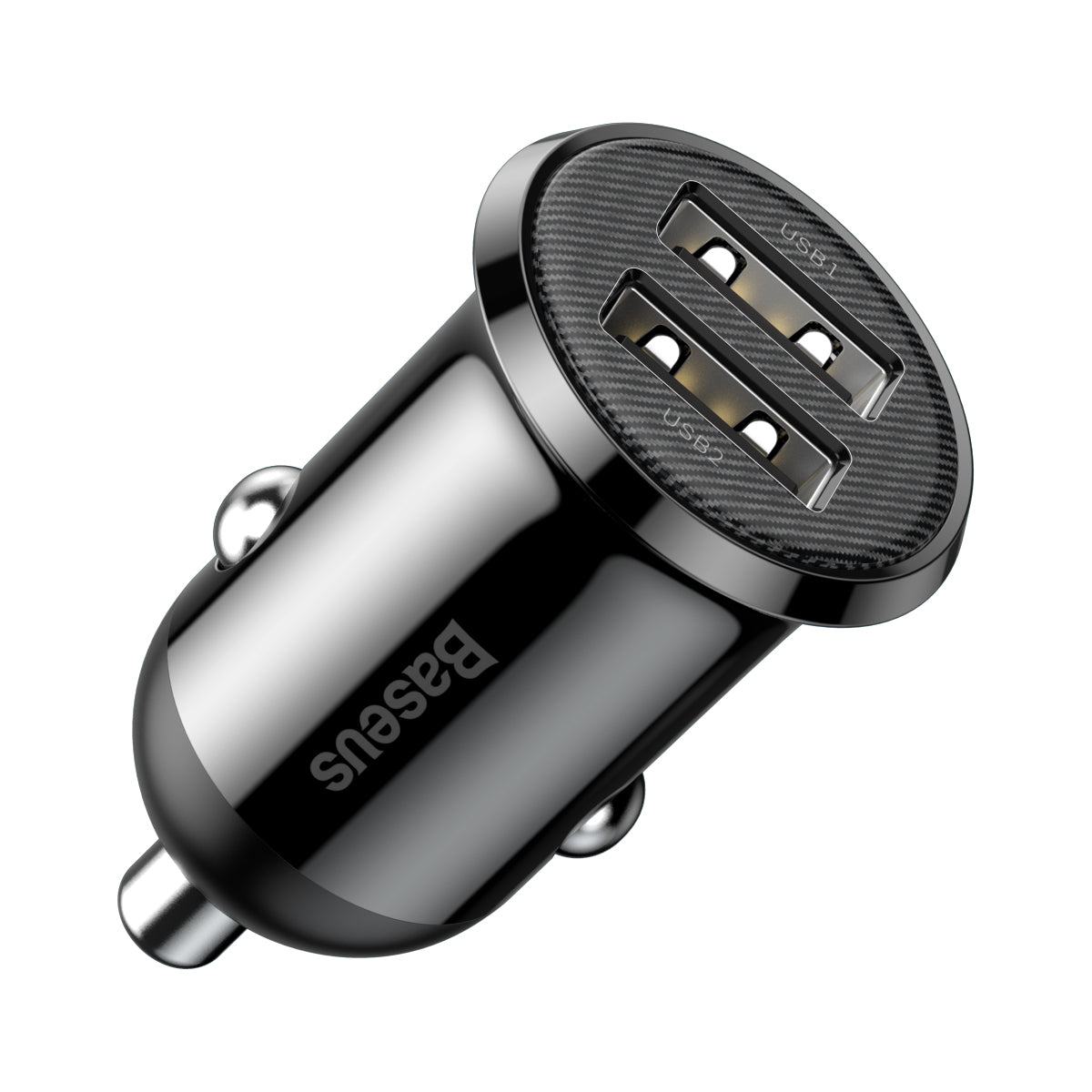 FruthTec - Mobile Accessoires - Baseus Golden Contactor Max Auto Ladegerät  Dual Fast Charger U+C 60W mit Licht
