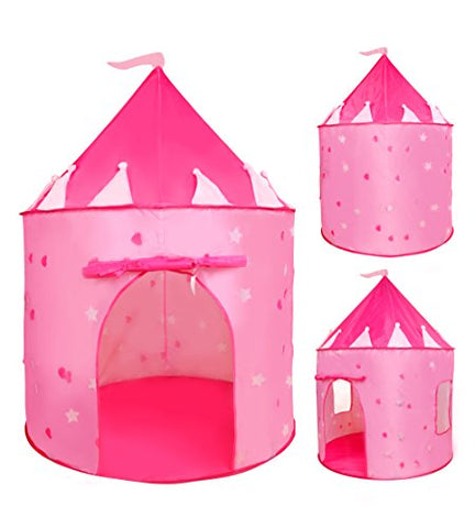 pink tent castle