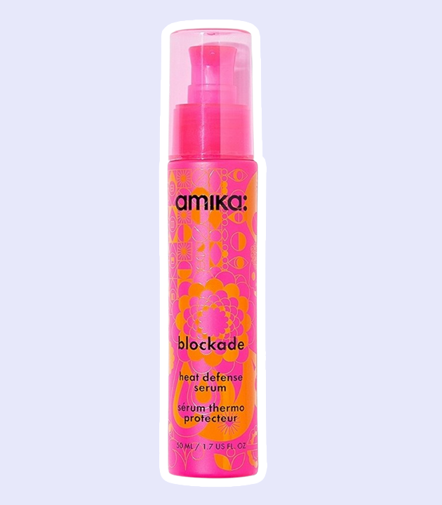 sitting pretty halo hair suggests using this heat protectant serum from amika