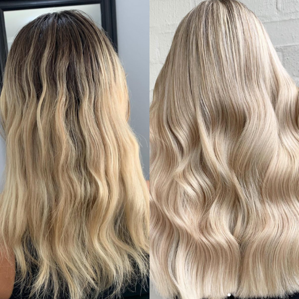 halo hair extensions before and afters
