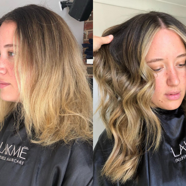 halo hair extensions before and after