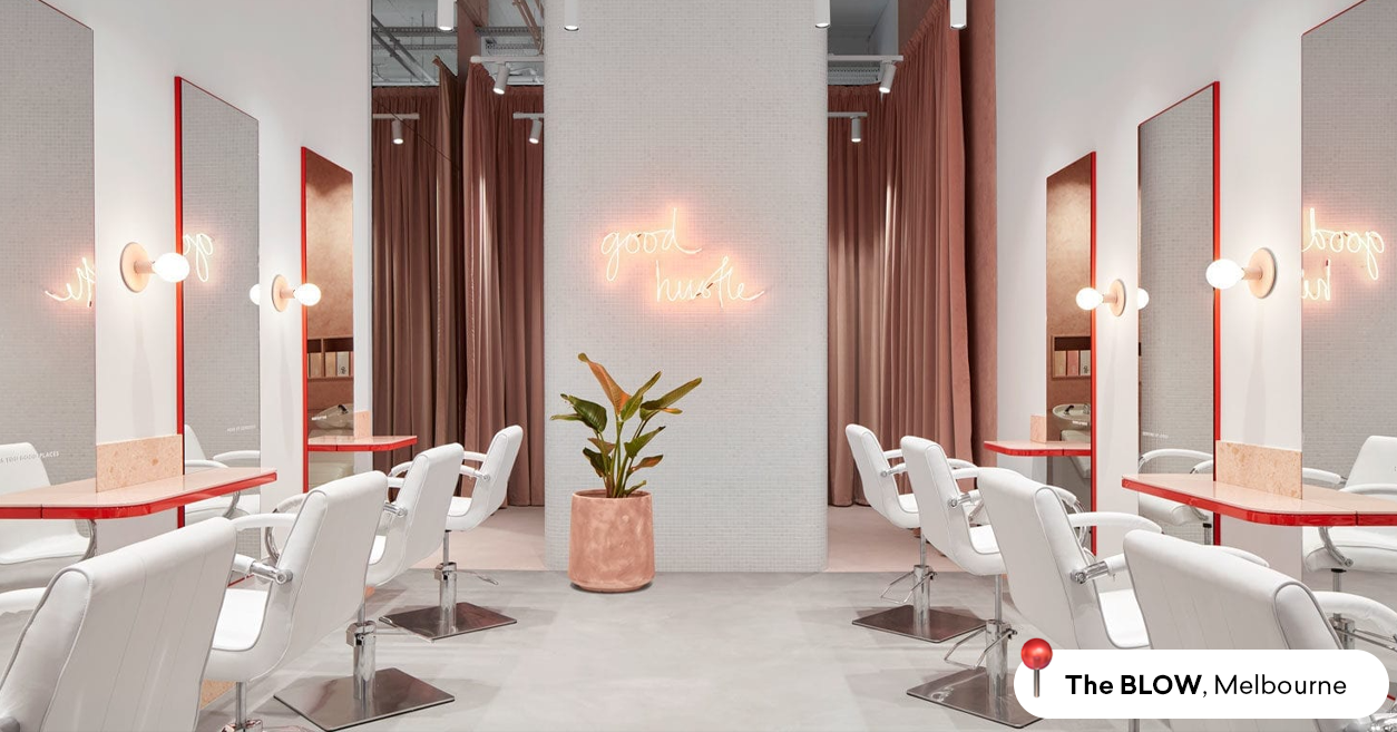 the blow australia located in melbourne provides blowout hairstyles