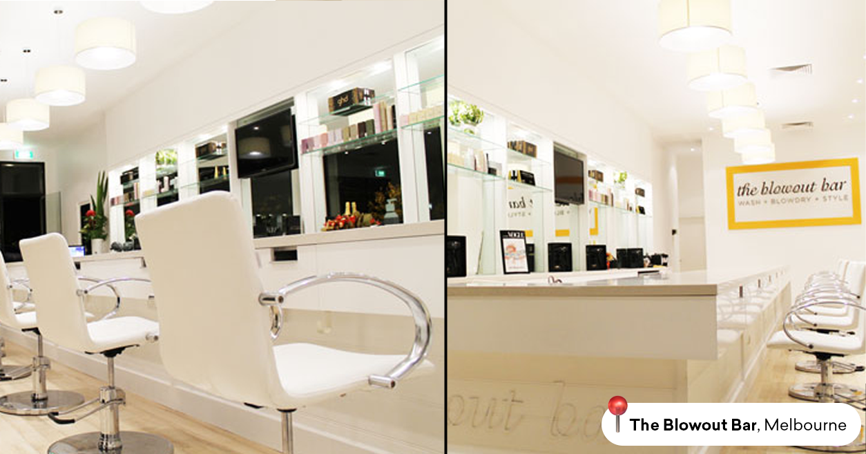 Salon named Blowout Bar Melbourne provides hairstyling and blow drying